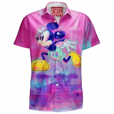 Animation Hawaiian-Shirt, Disney Hawaiian-Shirt, Mickey Mouse Hawaiian-Shirt