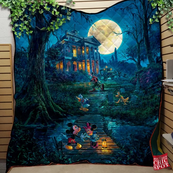 The Haunted Mansion Quilt Blanket