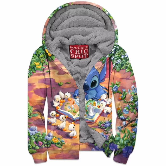 Stitch Zip Fleece Hoodie