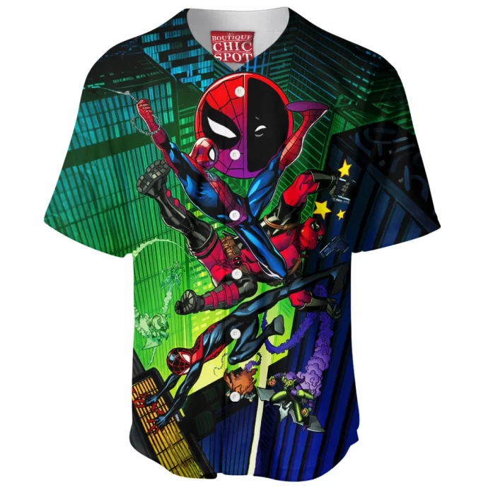 Spider-man Deadpool Baseball Jersey