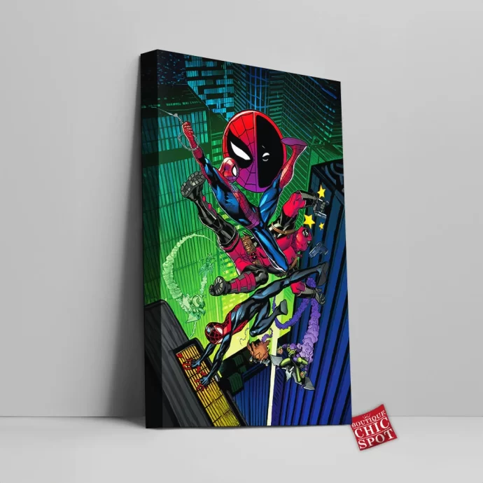 Spider-man Deadpool Canvas Wall Art