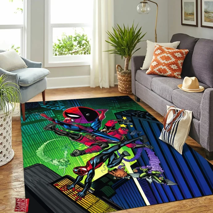 Spider-man Deadpool Rectangle Rug