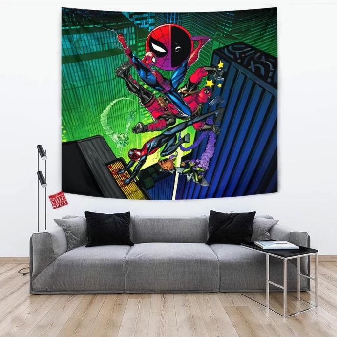 Spider-man Deadpool Tapestry