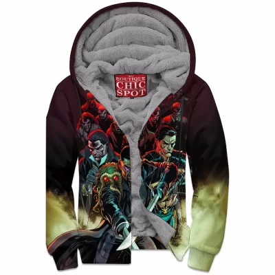 Blade Zip-Fleece-Hoodie, Comic Zip-Fleece-Hoodie