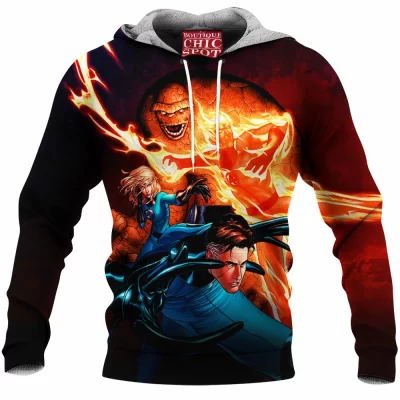 Comic Fleece-Hoodie, Fantastic Four Fleece-Hoodie