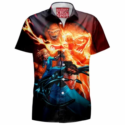 Comic Hawaiian-Shirt, Fantastic Four Hawaiian-Shirt