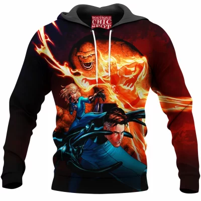 Comic Hoodie, Fantastic Four Hoodie