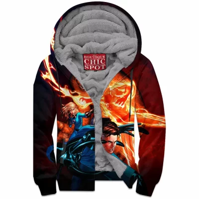 Comic Zip-Fleece-Hoodie, Fantastic Four Zip-Fleece-Hoodie