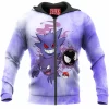 Anime Zip-Hoodie, Gastly Zip-Hoodie, Gengar Zip-Hoodie, Haunter Zip-Hoodie, Pokemon Zip-Hoodie
