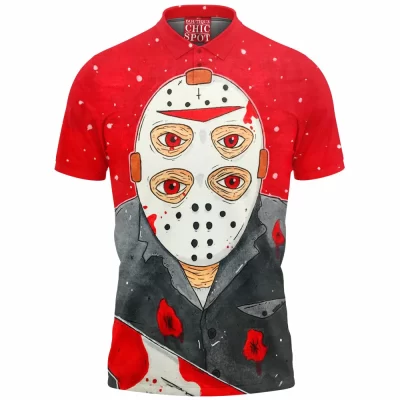Friday The 13th Polo Shirt, Horror Polo Shirt, Jason Voorhees Polo Shirt