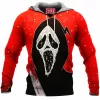 Ghostface Fleece-Hoodie, Horror Fleece-Hoodie, Scream Fleece-Hoodie