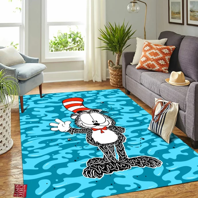 Garfield x The Cat,Meow in the Hat Rectangle Rug