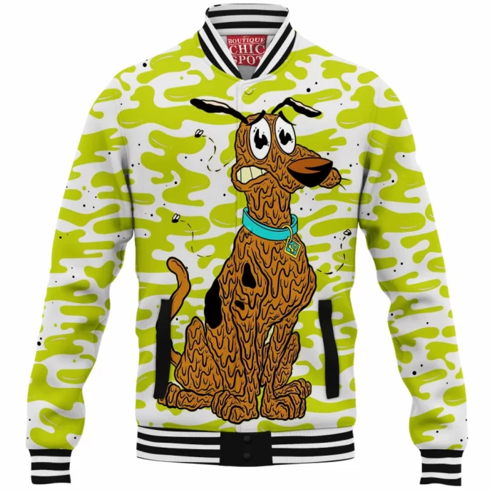 Scooby Doo x Courage the Cowardly Dog Baseball Jacket