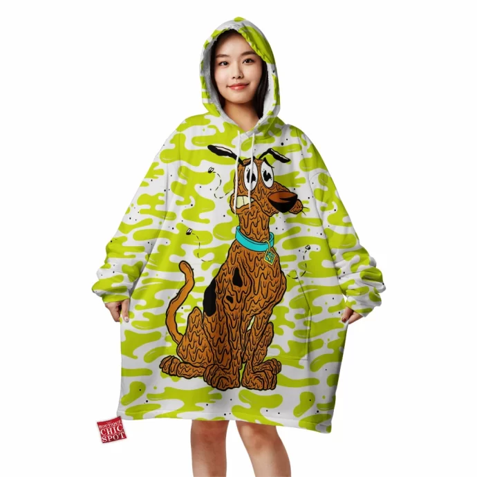 Scooby Doo x Courage the Cowardly Dog Blanket Hoodie