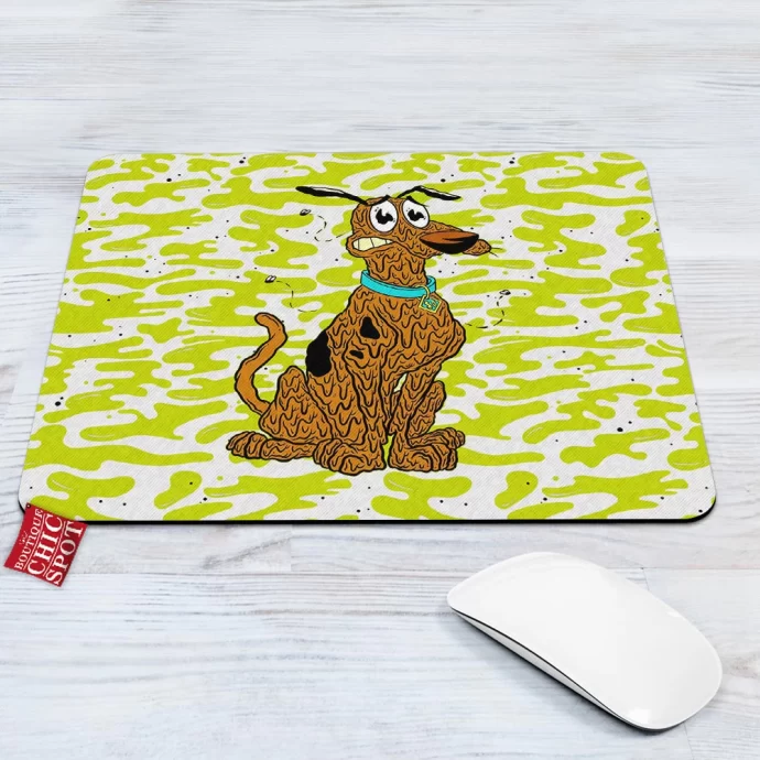 Scooby Doo x Courage the Cowardly Dog Mouse Pad