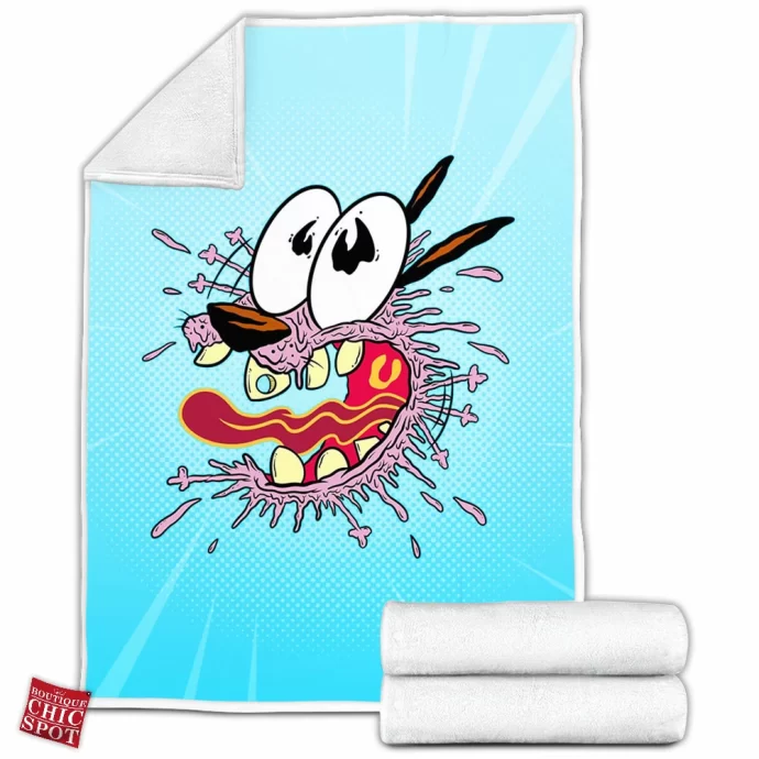 Courage the Cowardly Dog Fleece Blanket