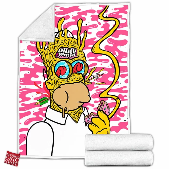 Homer Simpson Fleece Blanket