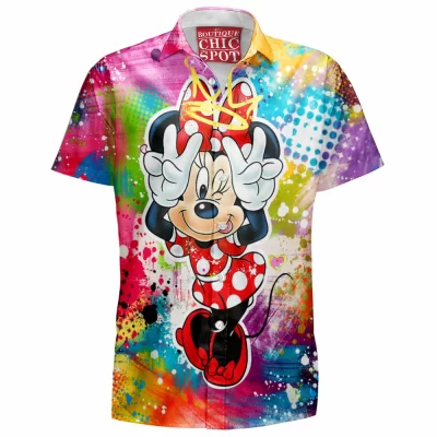 Animation Hawaiian-Shirt, Minnie Mouse Hawaiian-Shirt, Disney Hawaiian-Shirt