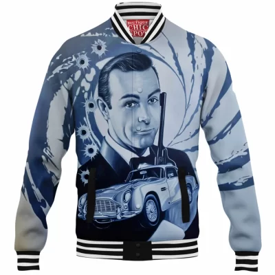 7 Baseball-Jacket, Movie Baseball-Jacket, James Bond Baseball-Jacket