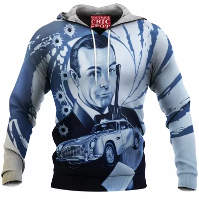 7 Fleece-Hoodie, Movie Fleece-Hoodie, James Bond Fleece-Hoodie