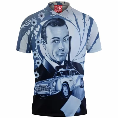 7 Polo Shirt, Movie Polo Shirt, James Bond Polo Shirt