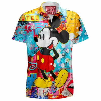 Animation Hawaiian-Shirt, Mickey Mouse Hawaiian-Shirt, Disney Hawaiian-Shirt