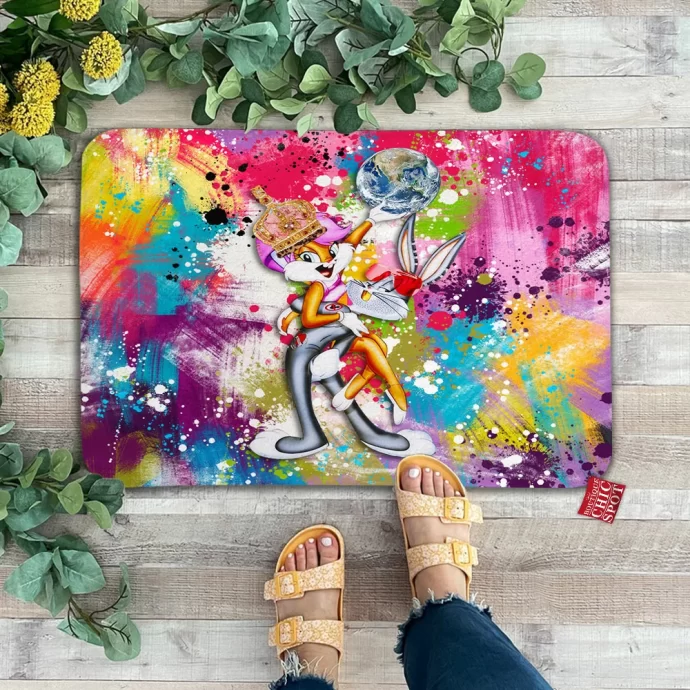 Bugs Bunny and Lola Bunny Doormat