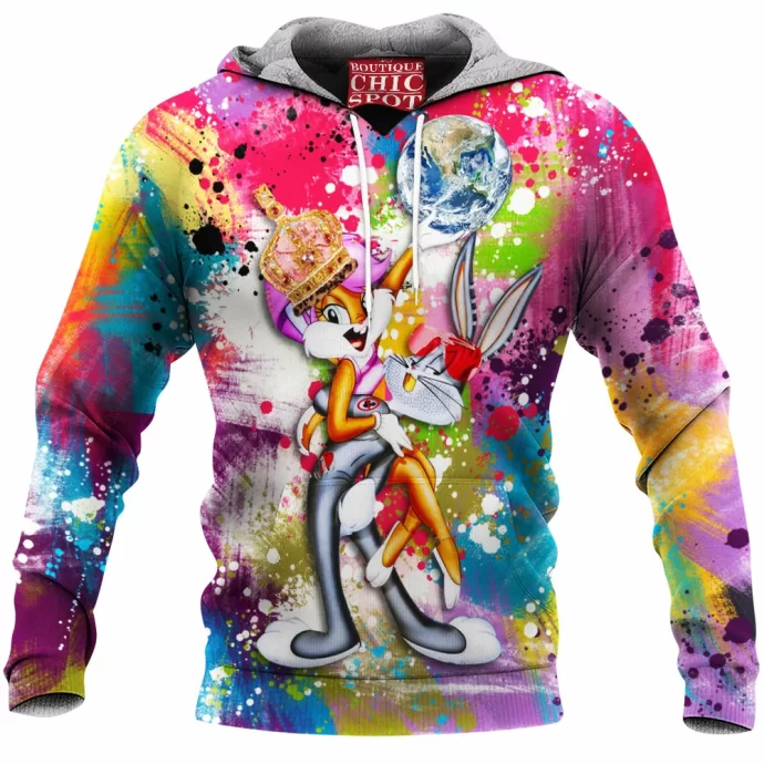 Bugs Bunny and Lola Bunny Fleece Hoodie