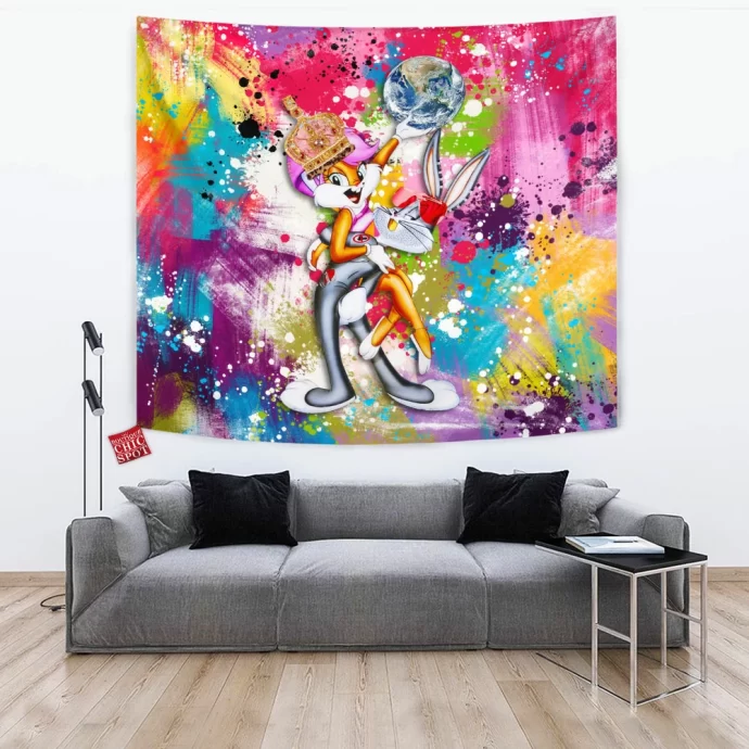 Bugs Bunny and Lola Bunny Tapestry