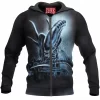 Alien Zip-Hoodie, Sci-Fi Zip-Hoodie