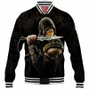 Game Baseball-Jacket, Mortal Kombat Baseball-Jacket, Scorpion Baseball-Jacket