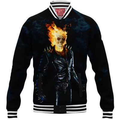 Comic Baseball-Jacket, Ghost Rider Baseball-Jacket