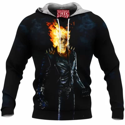 Comic Fleece-Hoodie, Ghost Rider Fleece-Hoodie
