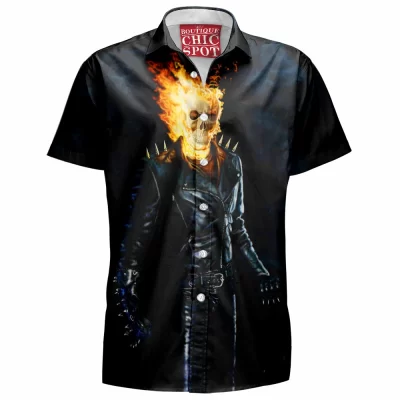 Comic Hawaiian-Shirt, Ghost Rider Hawaiian-Shirt