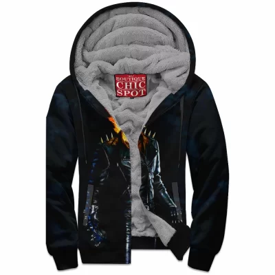 Comic Zip-Fleece-Hoodie, Ghost Rider Zip-Fleece-Hoodie