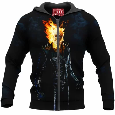 Comic Zip-Hoodie, Ghost Rider Zip-Hoodie