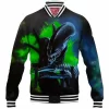 Alien Baseball-Jacket, Sci-Fi Baseball-Jacket