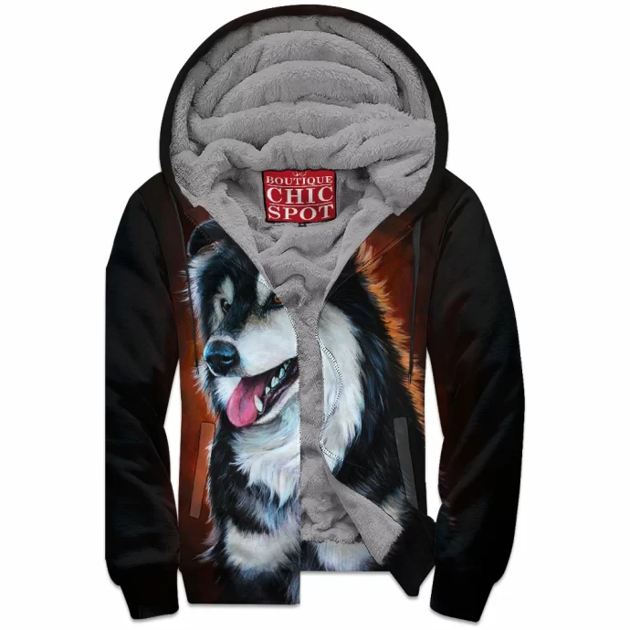 Dog Zip Fleece Hoodie