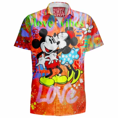 Animation Hawaiian-Shirt, Mickey Mouse Hawaiian-Shirt, Disney Hawaiian-Shirt