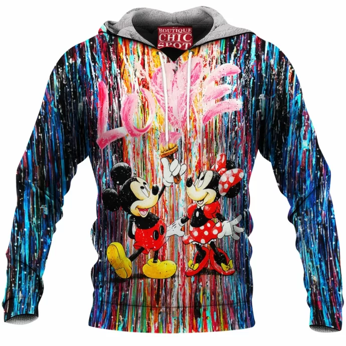 Mickey Mouse and Minnie Mouse Fleece Hoodie