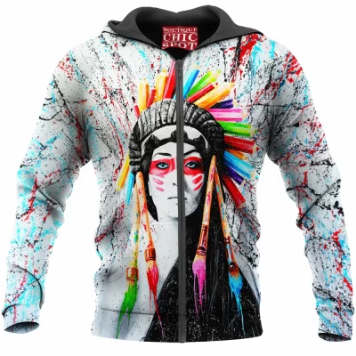 Native American Zip-Hoodie