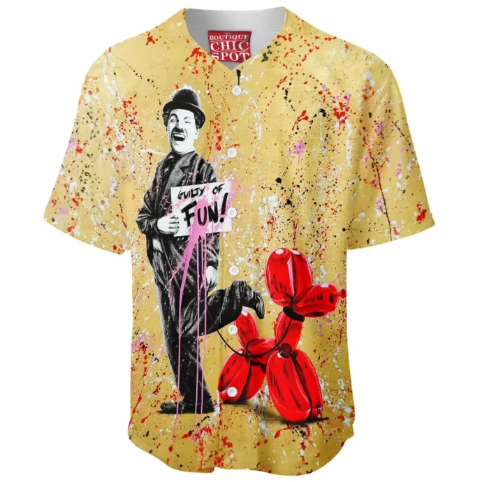 Charlie Chaplin Baseball Jersey