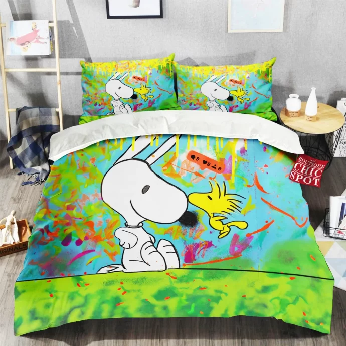 Woodstock and Snoopy Bedding Set