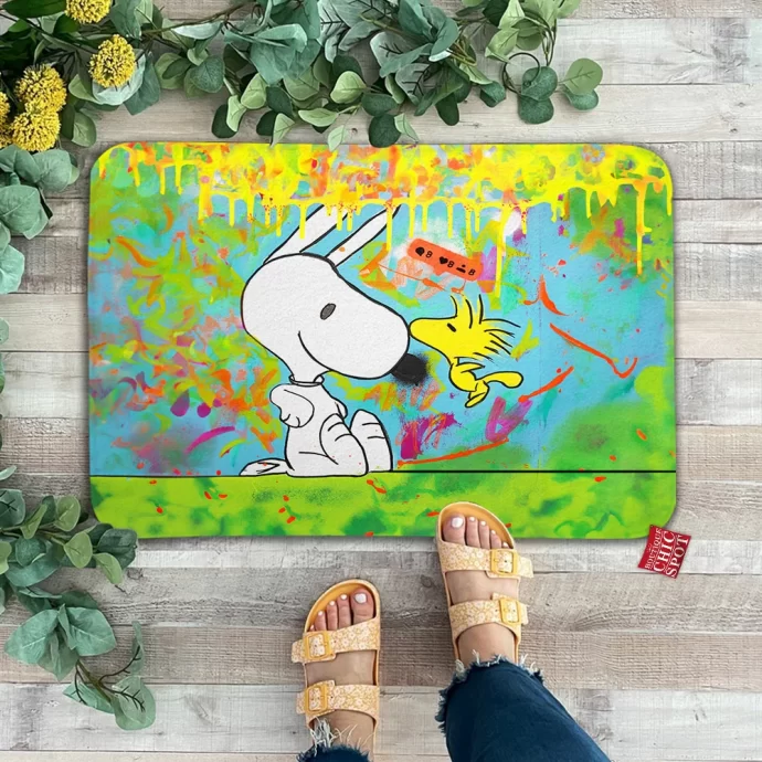 Woodstock and Snoopy Doormat