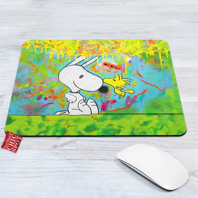 Woodstock and Snoopy Mouse Pad