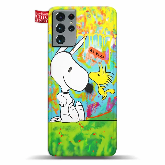 Woodstock and Snoopy Phone Case Samsung