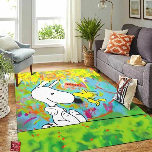 Woodstock and Snoopy Rectangle Rug