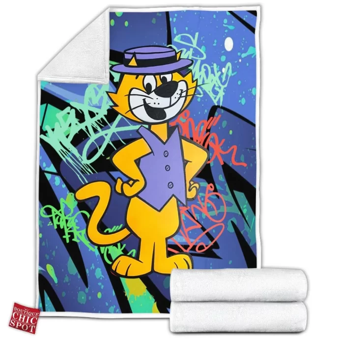 Top Cat Fleece Blanket