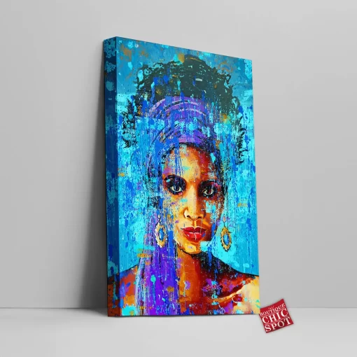 African Woman Canvas Wall Art