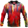 Red Abstract Hoodie